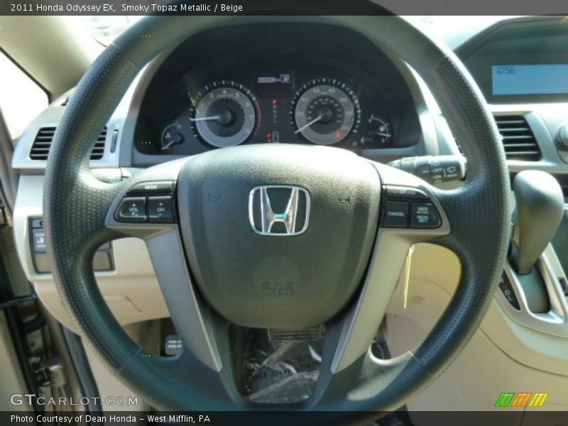 Smoky Topaz Metallic / Beige 2011 Honda Odyssey EX