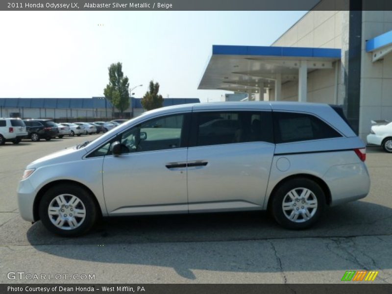 Alabaster Silver Metallic / Beige 2011 Honda Odyssey LX