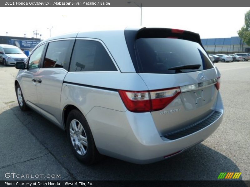 Alabaster Silver Metallic / Beige 2011 Honda Odyssey LX