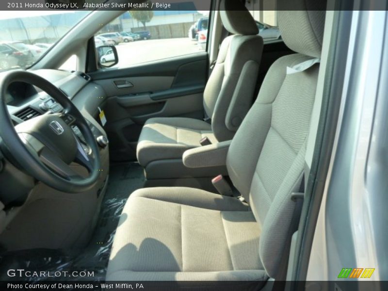 Alabaster Silver Metallic / Beige 2011 Honda Odyssey LX
