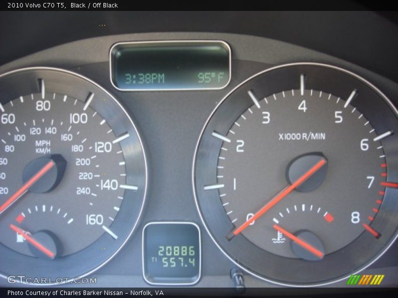 Black / Off Black 2010 Volvo C70 T5