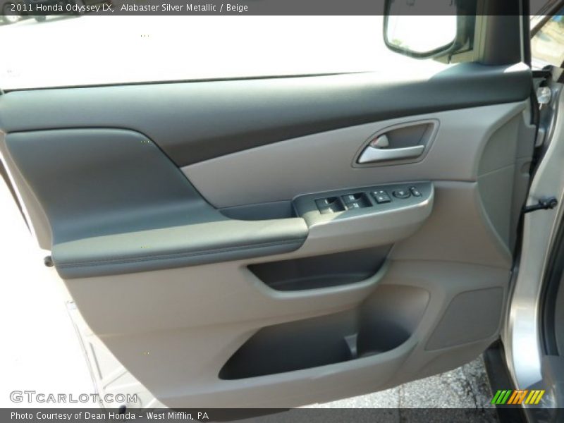 Alabaster Silver Metallic / Beige 2011 Honda Odyssey LX