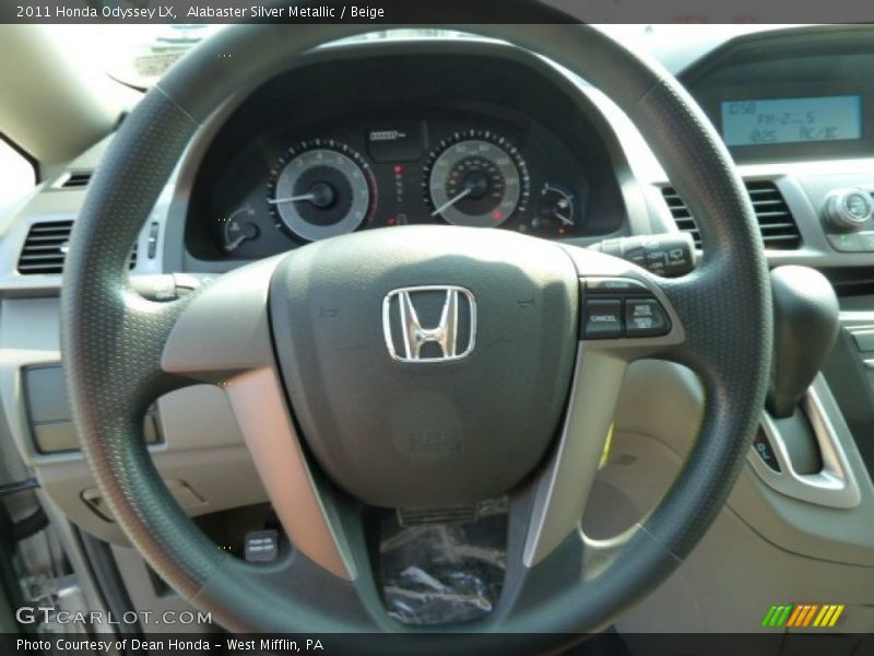 Alabaster Silver Metallic / Beige 2011 Honda Odyssey LX