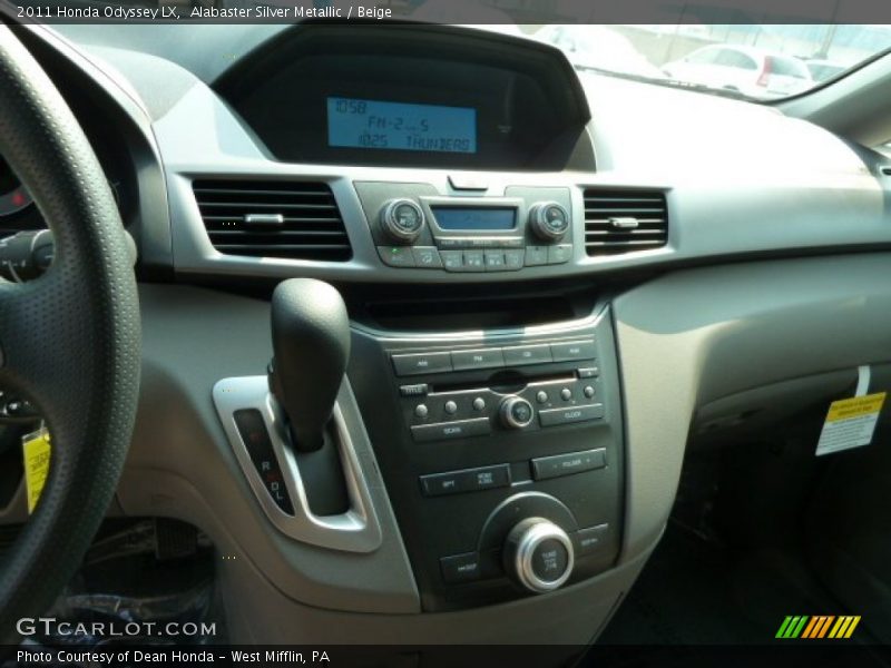 Alabaster Silver Metallic / Beige 2011 Honda Odyssey LX