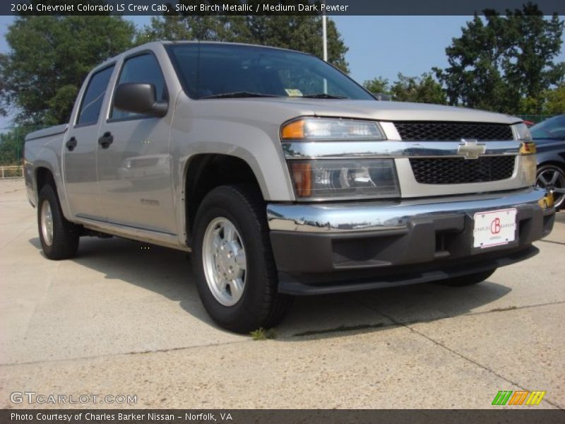 Silver Birch Metallic / Medium Dark Pewter 2004 Chevrolet Colorado LS Crew Cab