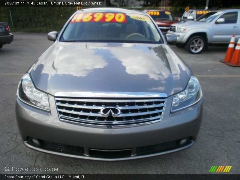 Umbria Gray Metallic / Wheat 2007 Infiniti M 45 Sedan