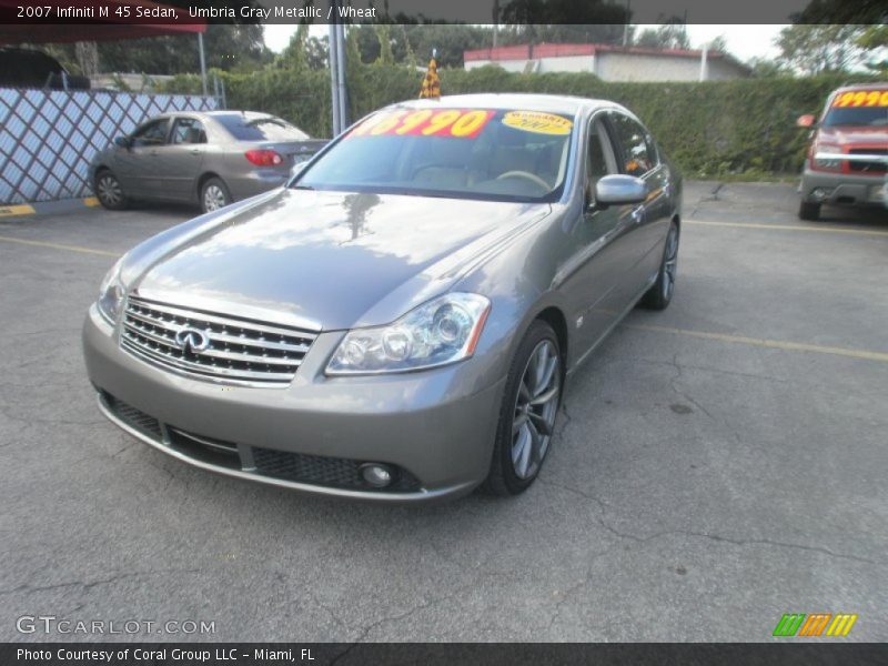 Umbria Gray Metallic / Wheat 2007 Infiniti M 45 Sedan