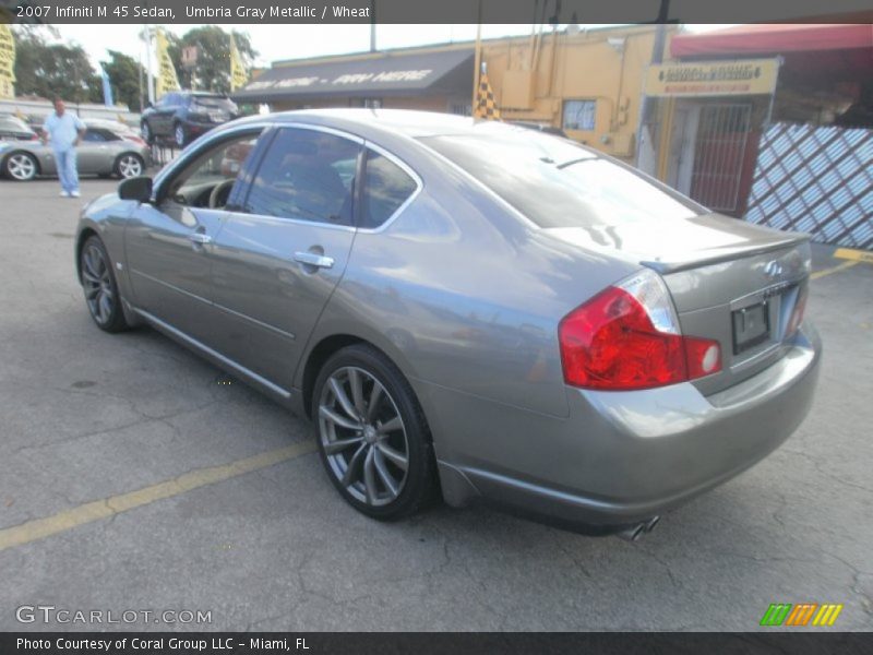 Umbria Gray Metallic / Wheat 2007 Infiniti M 45 Sedan
