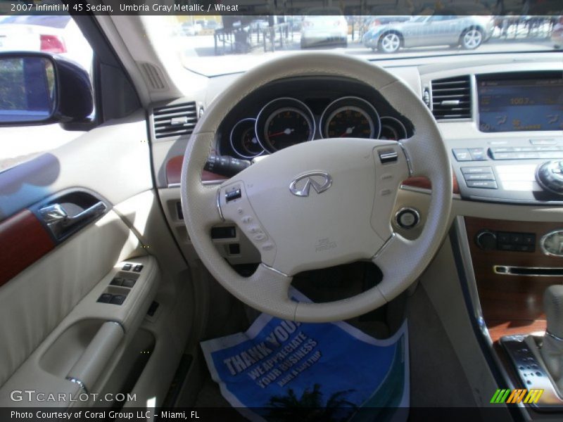 Umbria Gray Metallic / Wheat 2007 Infiniti M 45 Sedan