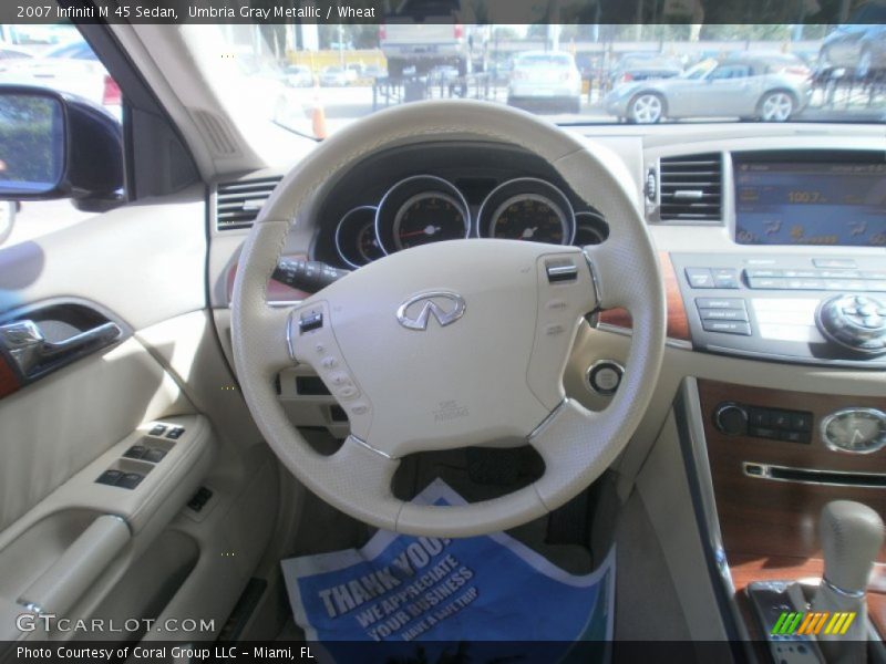 Umbria Gray Metallic / Wheat 2007 Infiniti M 45 Sedan