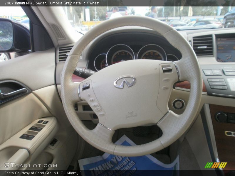 Umbria Gray Metallic / Wheat 2007 Infiniti M 45 Sedan
