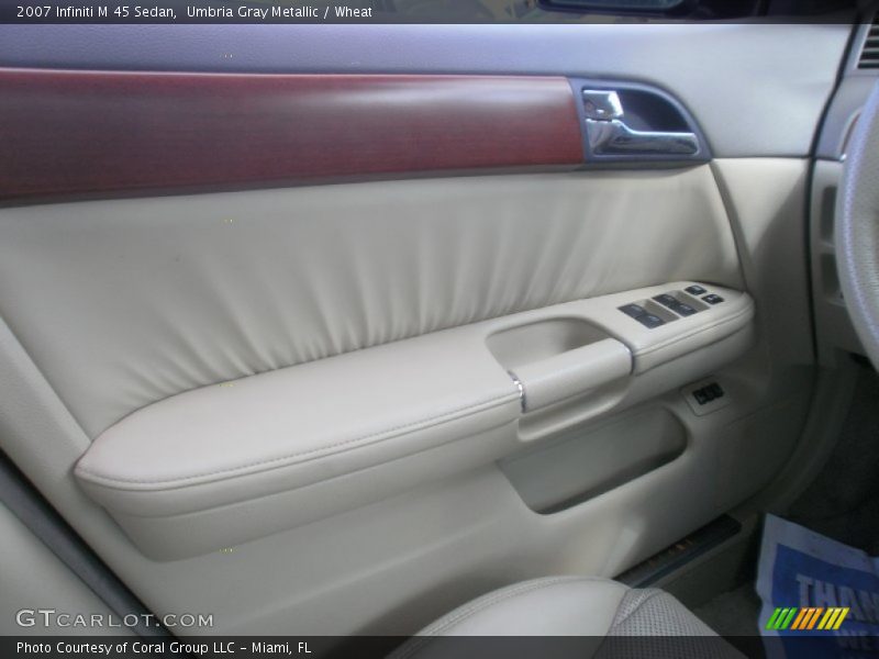 Umbria Gray Metallic / Wheat 2007 Infiniti M 45 Sedan