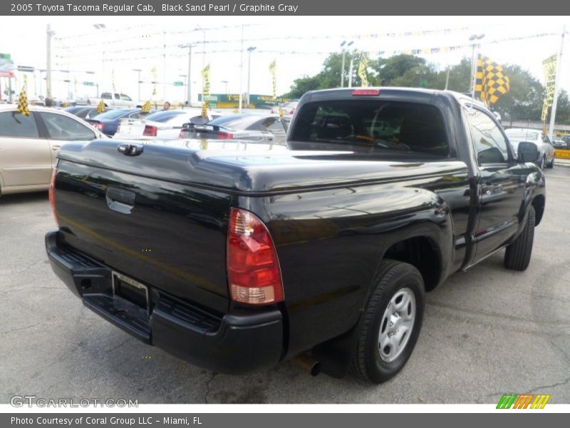 Black Sand Pearl / Graphite Gray 2005 Toyota Tacoma Regular Cab