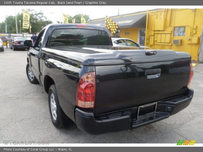 Black Sand Pearl / Graphite Gray 2005 Toyota Tacoma Regular Cab