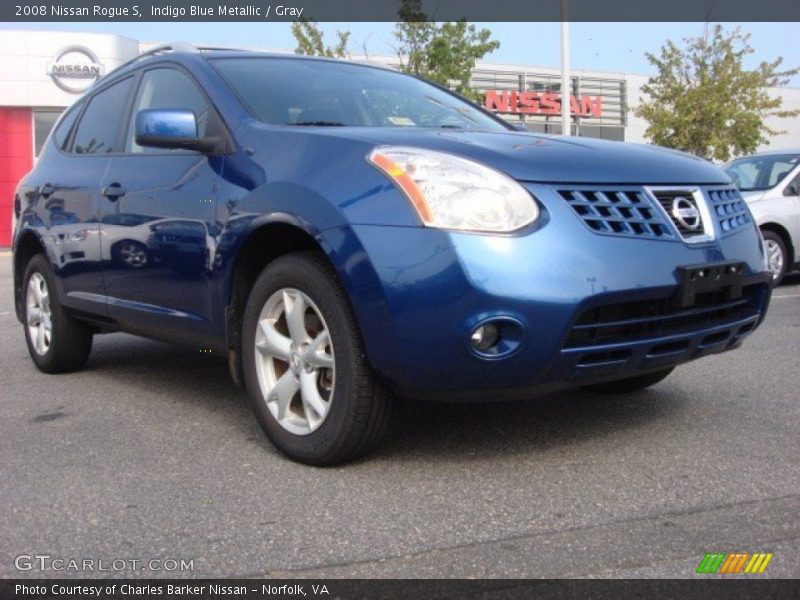 Indigo Blue Metallic / Gray 2008 Nissan Rogue S