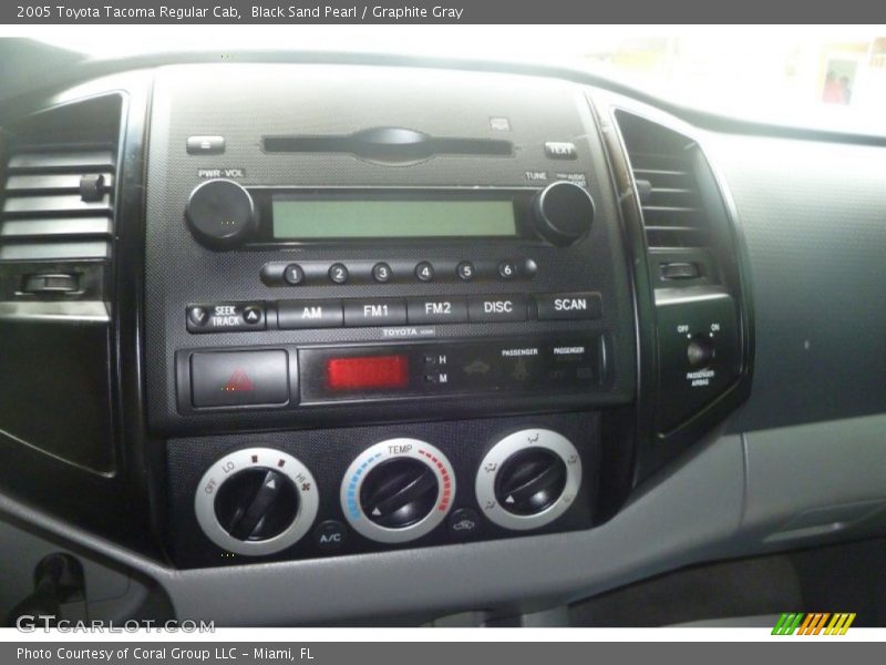 Controls of 2005 Tacoma Regular Cab