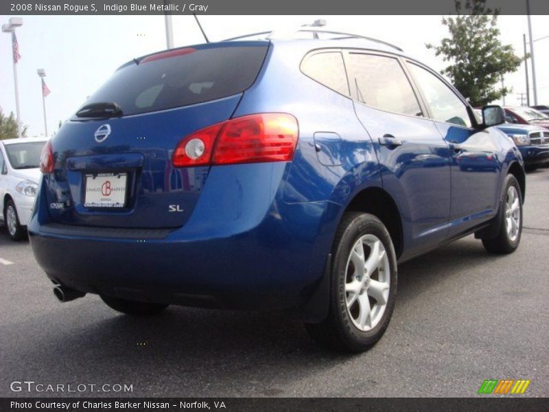 Indigo Blue Metallic / Gray 2008 Nissan Rogue S