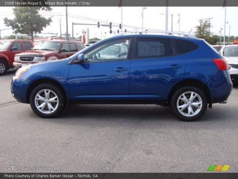 Indigo Blue Metallic / Gray 2008 Nissan Rogue S
