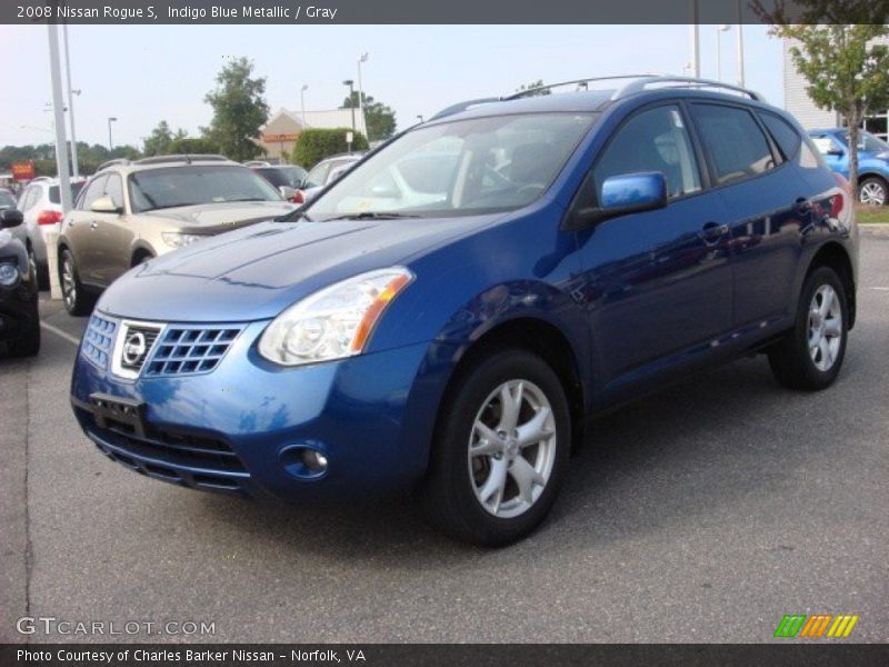 Indigo Blue Metallic / Gray 2008 Nissan Rogue S