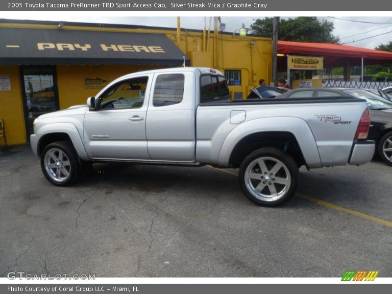 Silver Streak Mica / Graphite Gray 2005 Toyota Tacoma PreRunner TRD Sport Access Cab