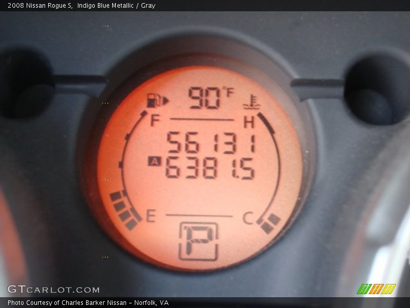Indigo Blue Metallic / Gray 2008 Nissan Rogue S