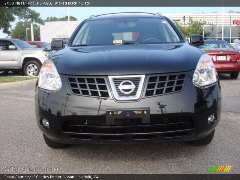 Wicked Black / Black 2008 Nissan Rogue S AWD