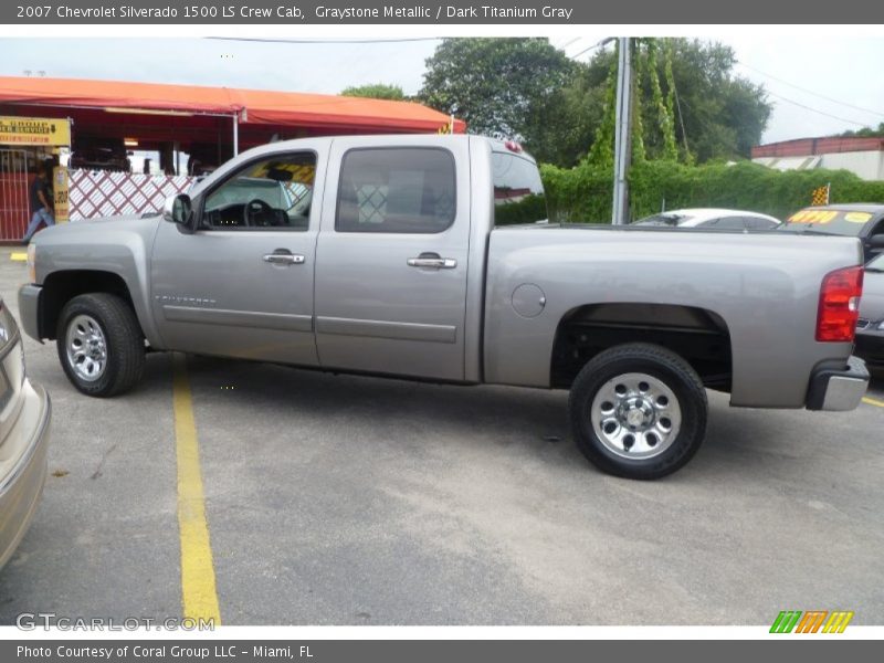 Graystone Metallic / Dark Titanium Gray 2007 Chevrolet Silverado 1500 LS Crew Cab