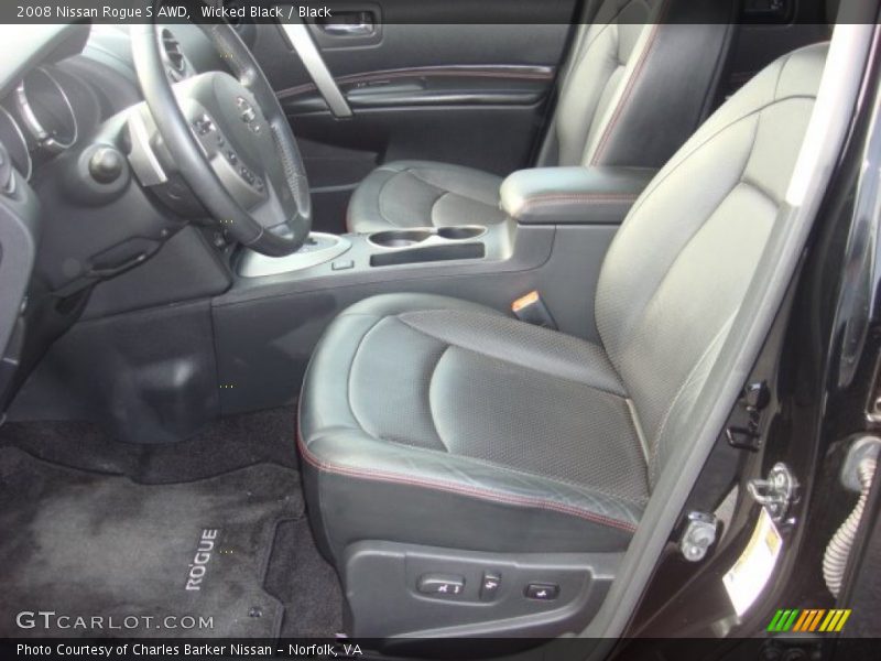 Wicked Black / Black 2008 Nissan Rogue S AWD