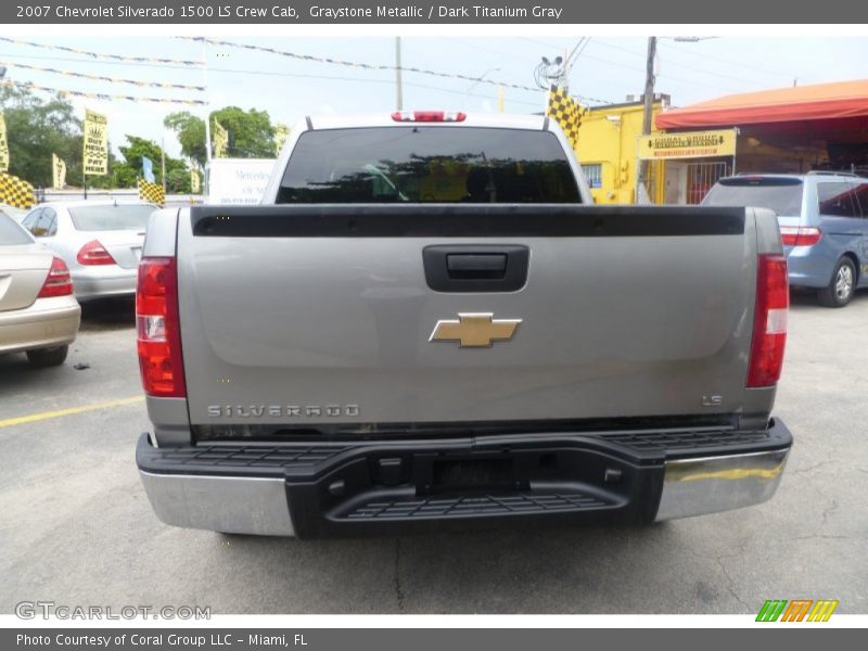 Graystone Metallic / Dark Titanium Gray 2007 Chevrolet Silverado 1500 LS Crew Cab