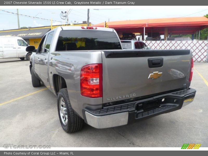 Graystone Metallic / Dark Titanium Gray 2007 Chevrolet Silverado 1500 LS Crew Cab