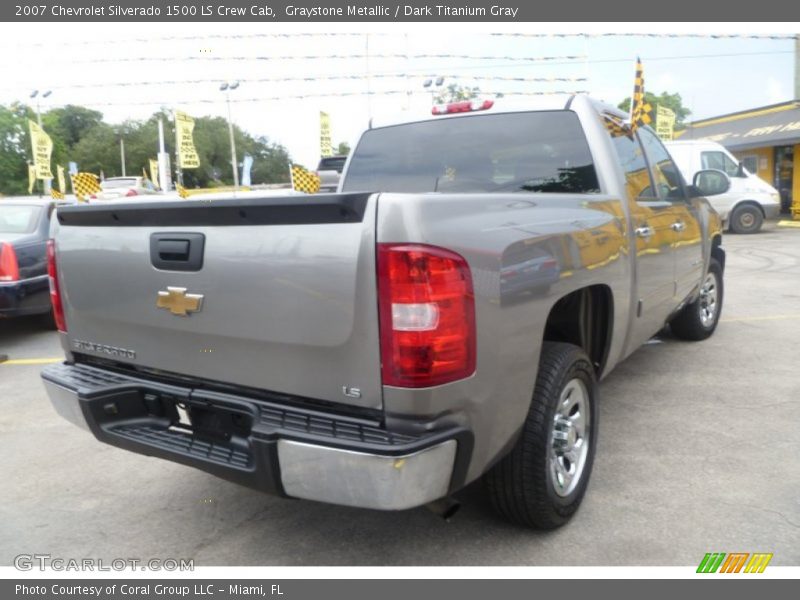 Graystone Metallic / Dark Titanium Gray 2007 Chevrolet Silverado 1500 LS Crew Cab