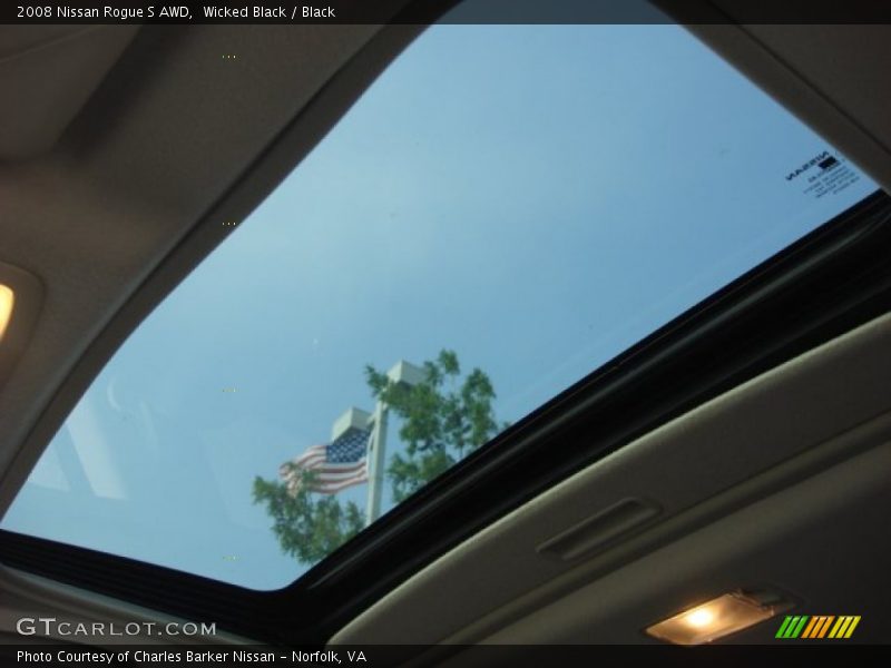 Wicked Black / Black 2008 Nissan Rogue S AWD