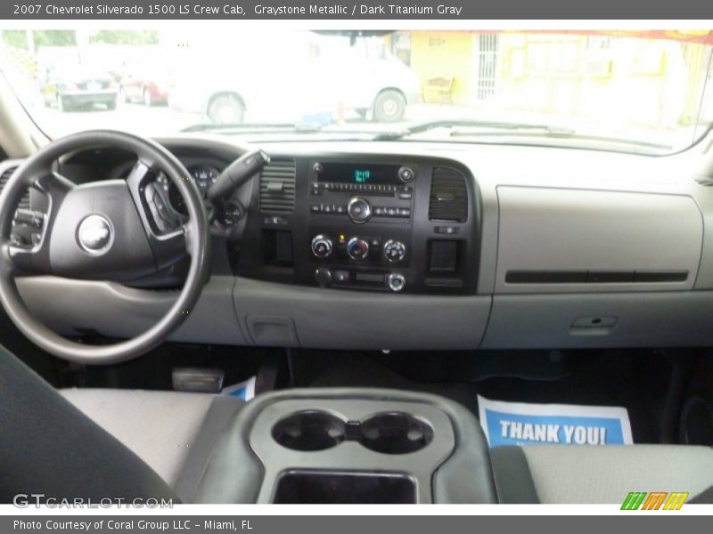 Graystone Metallic / Dark Titanium Gray 2007 Chevrolet Silverado 1500 LS Crew Cab