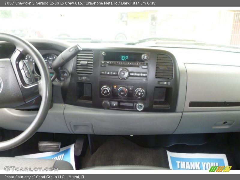 Graystone Metallic / Dark Titanium Gray 2007 Chevrolet Silverado 1500 LS Crew Cab