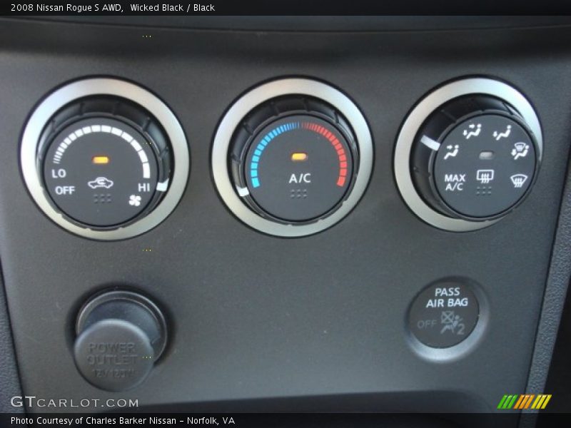 Wicked Black / Black 2008 Nissan Rogue S AWD