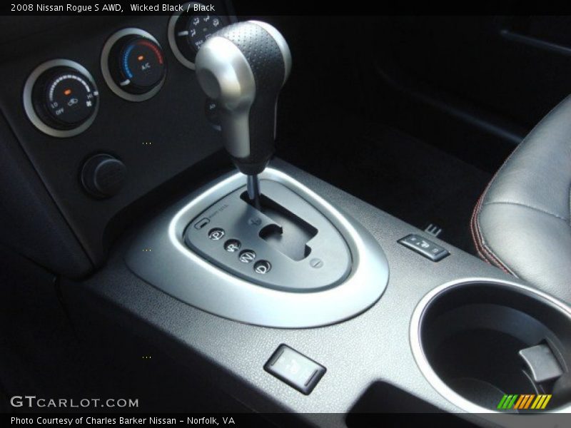 Wicked Black / Black 2008 Nissan Rogue S AWD
