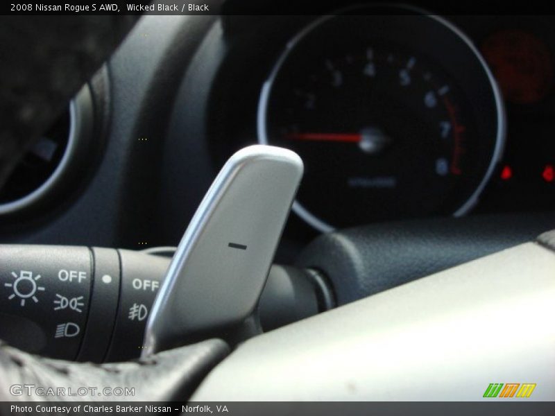 Wicked Black / Black 2008 Nissan Rogue S AWD