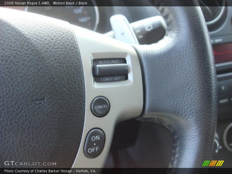 Wicked Black / Black 2008 Nissan Rogue S AWD