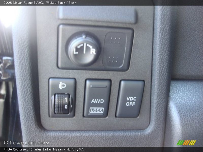 Wicked Black / Black 2008 Nissan Rogue S AWD