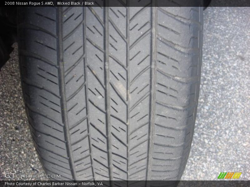 Wicked Black / Black 2008 Nissan Rogue S AWD