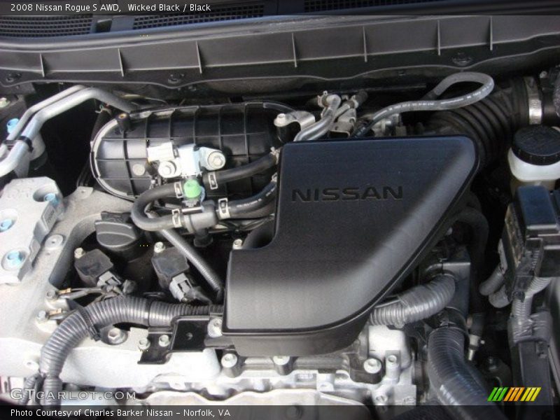 Wicked Black / Black 2008 Nissan Rogue S AWD