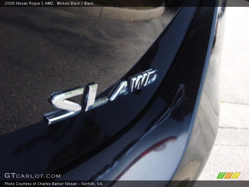 Wicked Black / Black 2008 Nissan Rogue S AWD