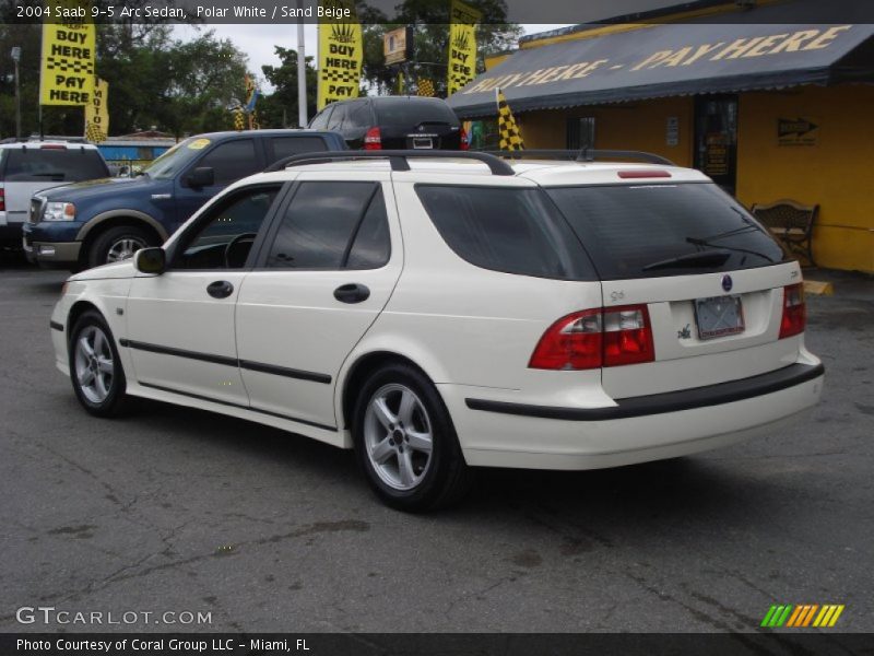 Polar White / Sand Beige 2004 Saab 9-5 Arc Sedan