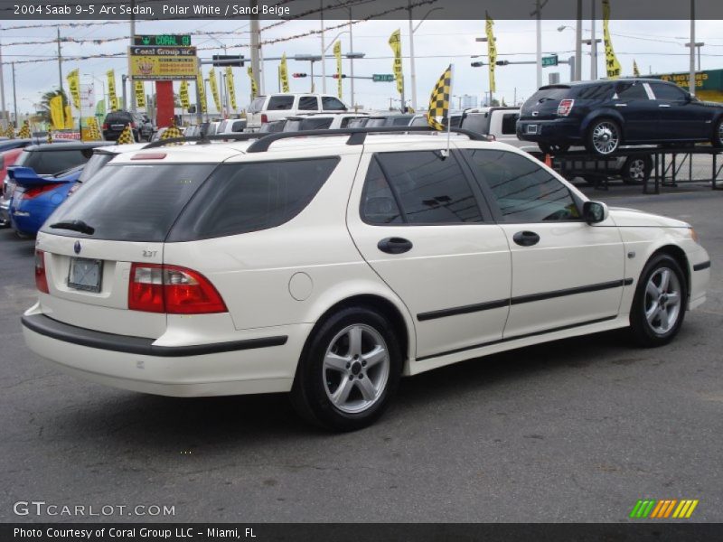 Polar White / Sand Beige 2004 Saab 9-5 Arc Sedan