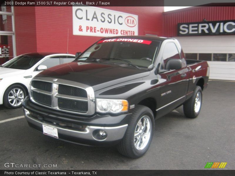 Black / Taupe 2003 Dodge Ram 1500 SLT Regular Cab 4x4