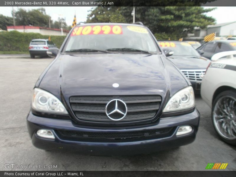 Capri Blue Metallic / Ash 2003 Mercedes-Benz ML 320 4Matic