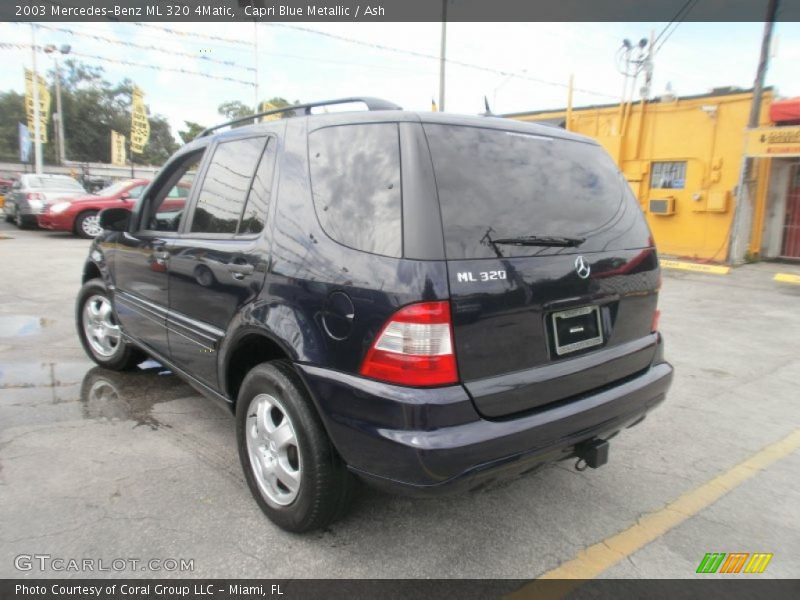 Capri Blue Metallic / Ash 2003 Mercedes-Benz ML 320 4Matic