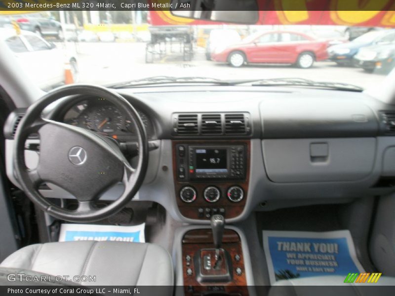 Capri Blue Metallic / Ash 2003 Mercedes-Benz ML 320 4Matic