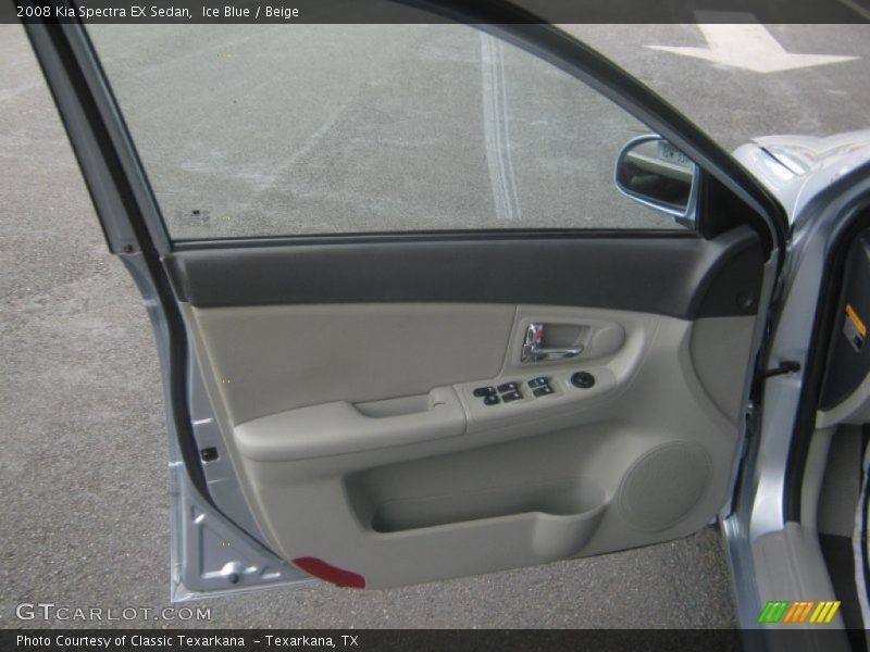 Ice Blue / Beige 2008 Kia Spectra EX Sedan