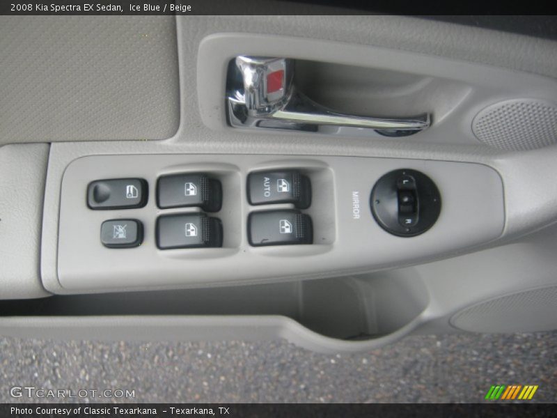Ice Blue / Beige 2008 Kia Spectra EX Sedan